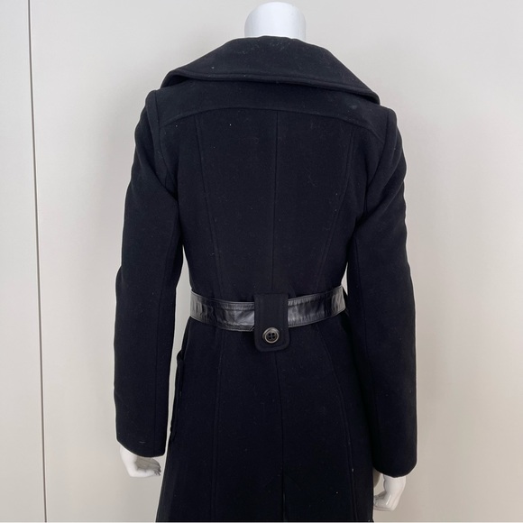MACKAGE Military Style Belted Wool Coat in Black - Picture 10 of 12
